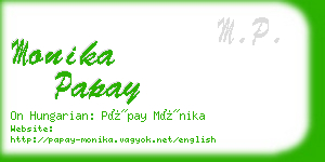 monika papay business card